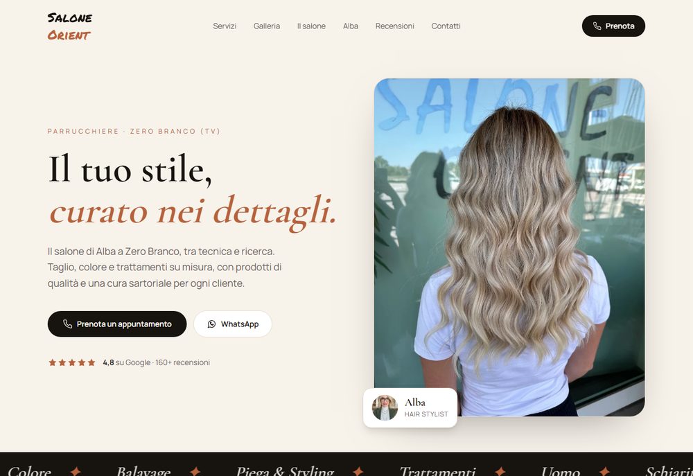 Anteprima del sito Salone Orient
